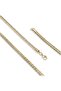 Oval King Bean Braided Steel Necklace 4mm- Yellow - Yellow