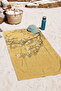 Yellow Floral Beach Towel with Flowers - Modern Design with Bohemian Spring Branches, Quick-Dry Microfiber Towel - 7