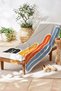Geometric Striped Mood Retro Beach Towel - Minimalist Color Block Mediterranean Bath Seaside Coverlet - 7