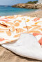 Crab-Themed Marine Beach Towel - Mediterranean Style Orange Coral Quick-Drying Microfiber Towel Cover - 5