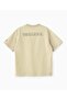 DARK SOIL | Oversized Basic T-shirt in Cotton Beige - 4
