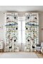 Happy Sheep Land Patterned Children's Baby Room Background Curtain (Single Wing Pricing) - 2