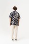 Abstract Design Detailed Short Sleeve Oversize Shirt - 7