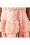 Round Neck Short Sleeves Tiered Dress with Ruffle Detail - 5