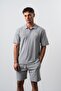 Men's 242 Embroidered Regular Fit T-Shirt Gray