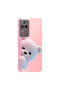 Poco F4 Compatible Plush 1 Design Transparent Case