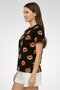 Women Allover Print Crew Neck Sleepwear T-Shirt, Multicolor - 5