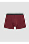 Burgundy Cotton Flexible Men's Boxer Briefs 5-Pack - 2