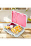 4 Compartment Bento Lunch Box – Leakproof BPA Free Food Container for Kids, Bicycle Mint - 2