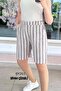 Elastic Waist Linen Shorts 6Y261 - 2