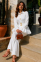 Flounced Hijab Set A9287-Çl White - 2