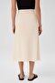 Ecru Mesh Midi Skirt - 3