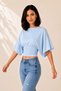 Women's Polka Dot Waist-Fitted Wide Sleeve Modal Premium Blouse - 3