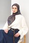 حزام وشاح مونار باللون الأزرق الليلي 90x90 - 2