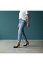 Black Leather Troc Detailed Women's Pointed Toe Heeled Shoes with Internal Elastic Band - 2