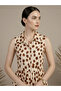 Cream Sleeveless Polka Dot Midi Dress - 2