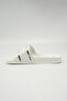 Lary Women's Slip-On Comfortable Casual Everyday Slide Sandals - White - 3