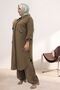 57024 Large Size Men's Collared Front-Pocket Trouser Suit - Brown - 4