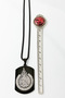 Black Color Double Sided Ayetel Kürsi Written 60 cm Thick Doc Chain Stainless Steel Necklace - 3