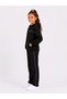Girl's Cotton Hooded Tracksuit Set Black-26102 - 3