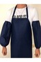 Waterproof and Stain-Resistant Work Apron and Sleeve Set in Navy Blue Color