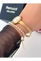 Steel Strap Minimal Case Guaranteed Waterproof Women's Wristwatch + Bracelet Gift - 7