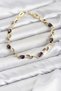 Brass Gold Color Purple Zircon Stone Flower Model Women's Bracelet - 2