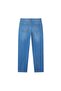Men Straight Stretch Denim Indigo Jeans - 4