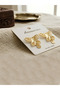 Gold Color Metal Butterfly Earrings Elegant and Modern Design - 8