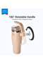 Temp Guard Vacuum Insulated Travel Mug – 180° Rotating Handle, 24H Cold & 12H Hot Retention, Leak-Proof Lids - 5