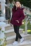 Girls' Nova Fabric Hooded Pocketed Elastic Waist Drawstring Waterproof Winter Coat Km4013 - 3