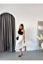 Women's Polka Dot Softtouch Modal Fabric High Waist Maxi Long Fish Skirt Hk9934 - 8