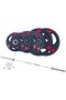 6 ft Olympic Bar with Tri Grip Olympic Plates Set | 60 Kg Set