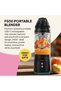 F500 Portable Blender, Powerful 240W Motor, USB-C Rechargeable, Leakproof & Compact Design, Perfect for Smoothies, Protein Shakes, Travel & Gym, BPA-Free Bottle, 6 Leaf Serrated Blades, - 2