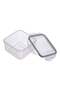 8 Piece Food Storage Container Set - Food Storage Box - Storage Boxes - Kitchen Cabinet Organizers - Food Container - Clear/Dark Blue - 7