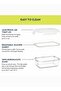Klip-N-Store Rectangular Glass Storage Container With Air Tight Lid 640 ml - 3