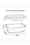 Klip-N-Store Rectangular Glass Storage Container With Air Tight Lid 640 ml - 2