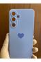 Samsung Galaxy A35 Heart Printed Inside Velvet Premium Silicone Phone Case (Lila) - 3