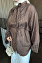 Brown Collared Striped Shirt - 4