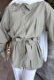 Çağla Wide Sleeve Belted Shirt - 5