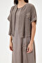 Mink Italian Jacketed Long 100% Linen Dress Size 38 - 42 - 6