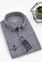 Men's 100% Cotton Shirt Long Sleeve Gray Classic Relaxed Fit Seasonal Single Pocket