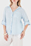 Comfortable Fit Long Sleeve Linen Shirt Shirt 6684 - 5