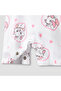 Round Neck Short Sleeves T-shirt and Dungaree Set with Marie Print - 6