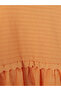 Lcw kids orange bicycle collar patterned girl's dress - 6