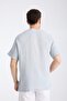 Short Sleeve Crew Neck Gray Tshirt - 5