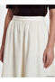 Lcw Modest Waist Zipper Cotton Flared Skirt - 3