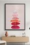 Watercolor Flamingo Abstract Wall Art | Framed Canvas Print with Gold Foil Embossed | Luxury Modern Decor for Living Room, Bedroom, Office & Gift