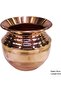 Latas Traditional Style Pure Copper Lota For Drinking Water & Pooja Home and Temple Deco (Large) - 2