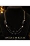 Onyx Natural Stone Necklace - 2